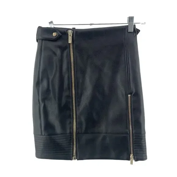 House Of London Skirts House Of London Nwt Womens Black Faux
